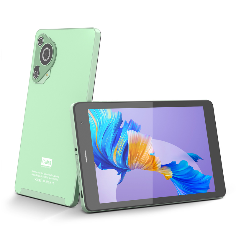 C idea Youth zielony 8-calowy tablet Android 15 z gniazdem na kartę TF, Wi-Fi, 8 GB + 512 GB, 800*1280 IPS incell CM828