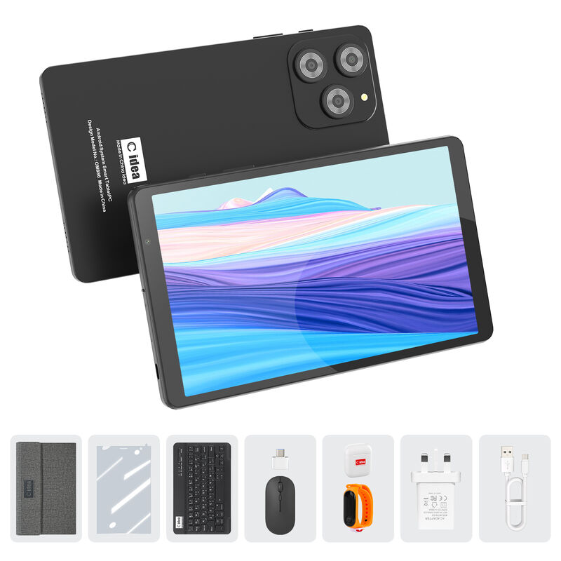 C idea 8 Inch Smart Tablet PC Z klawiaturą 8GB RAM+512 ROM 800*1340 IPS incell Ekran dotykowy BLACK CM866