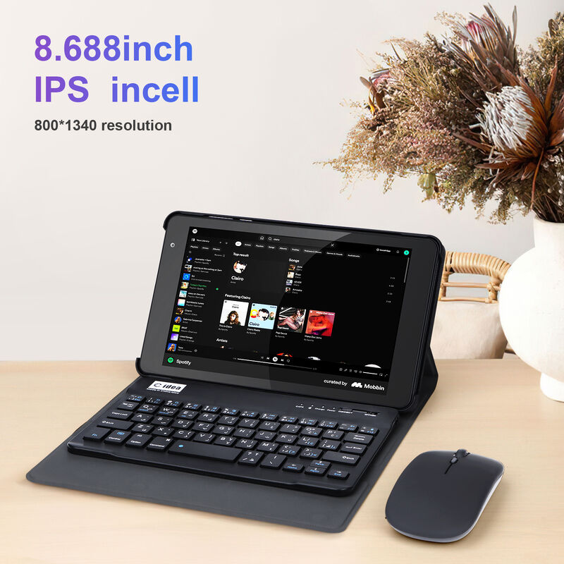 C idea 8 Inch Smart Tablet PC Z klawiaturą 8GB RAM+512 ROM 800*1340 IPS incell Ekran dotykowy BLACK CM866