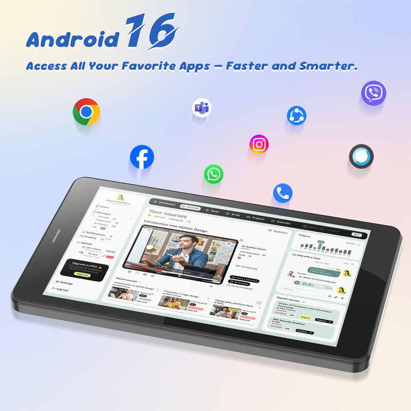 Tablet Wi-Fi C idea 7 cali z etui, pamięć 8+256 GB, procesor czterordzeniowy, ekran dotykowy IPS 600x1024 CM517 air