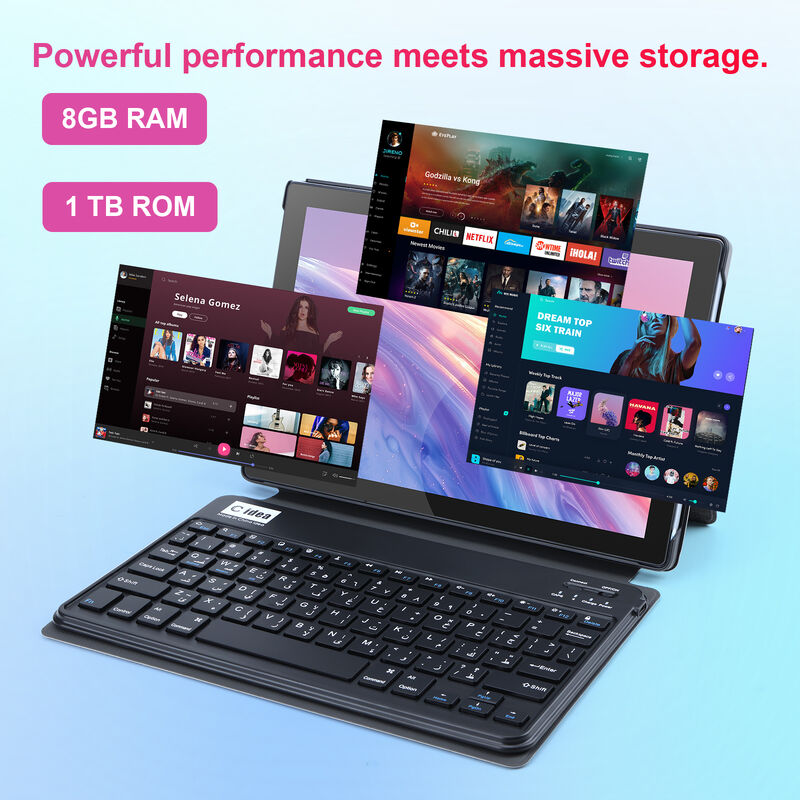 C idea Fabryka 10,1 cali Ekran HD System Android 8GB + 1TB Duża pamięć masowa Tablet PC CM8700 Plus