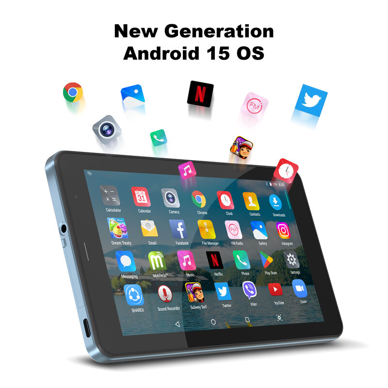 C Idea ODM/OEM 7-calowy tablet PC Android 15 8 GB RAM 256 GB pamięci 5G WiFi Wyświetlacz IPS z portem USB typu C (CM516)